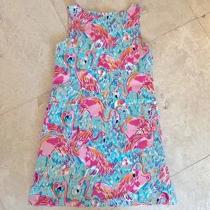 Lilly Pulitzer Flamingo Shirt Dress